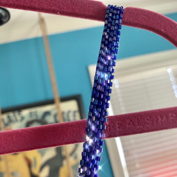 🦚 Vintage Silk & Sequin Top 🦚 - Picture 5 of 6